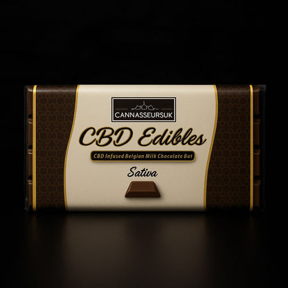 100gr Premium CBD Belgian Chocolate Bar [Sativa]
