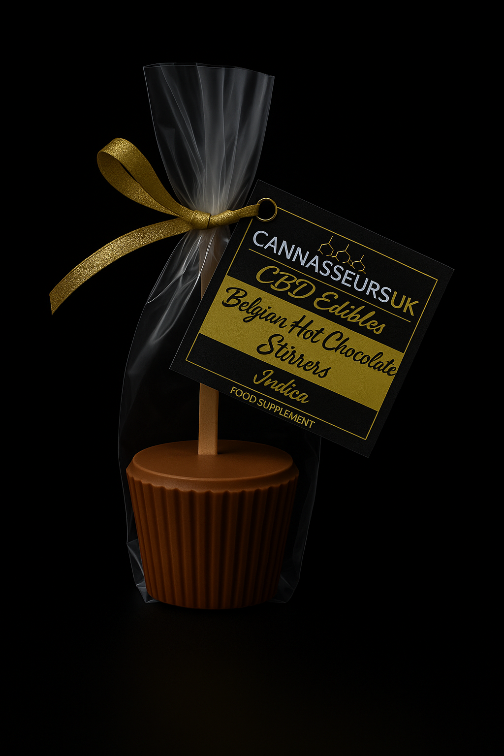 CBD Premium Belgian Hot Chocolate Stirrers [Indica]