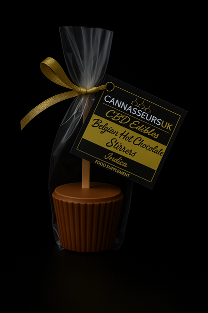 CBD Premium Belgian Hot Chocolate Stirrers [Indica]
