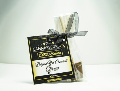 CBD Premium Belgian Hot Chocolate Stirrers [Sativa]