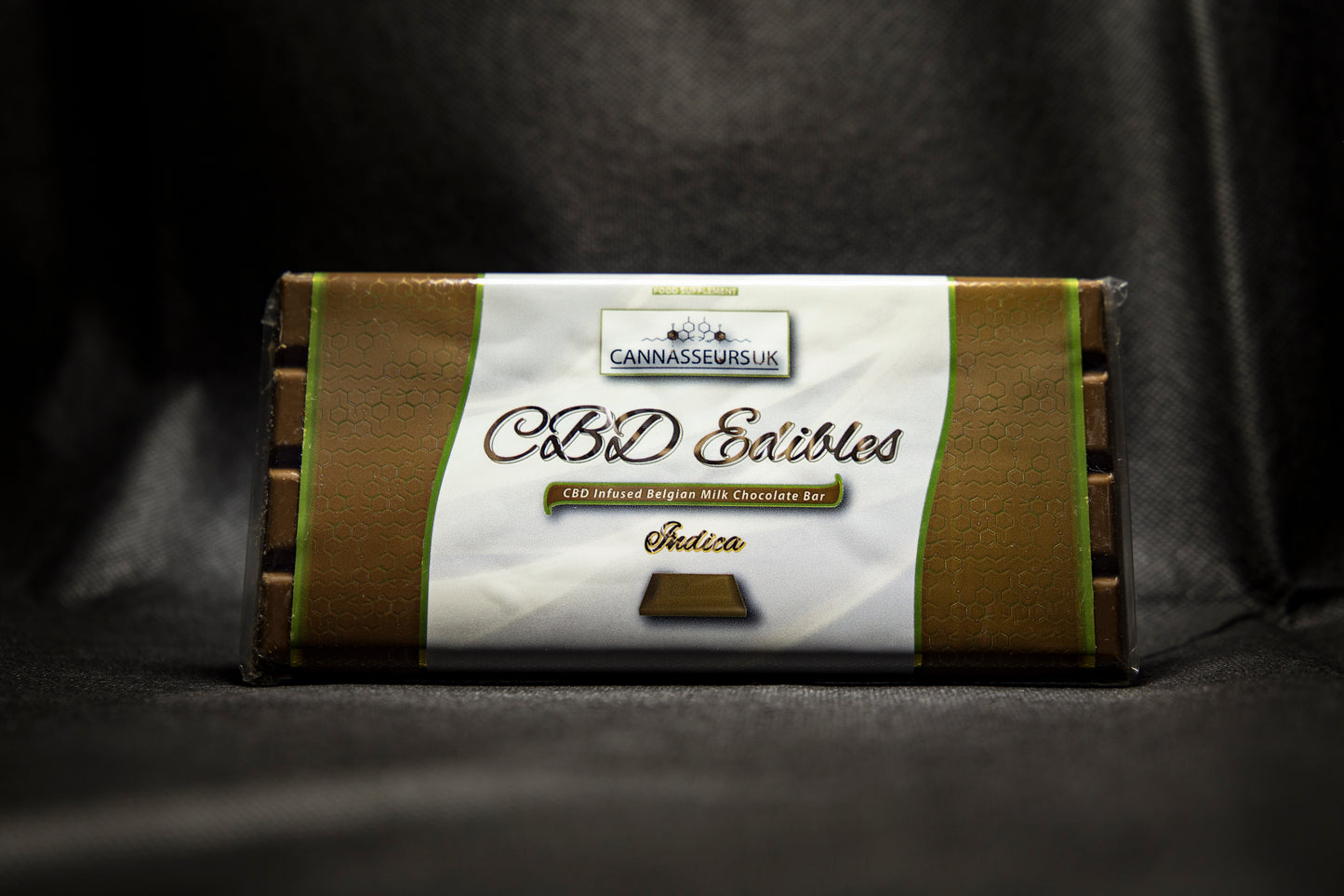 100gr Premium CBD Belgian Chocolate Bar [Indica]